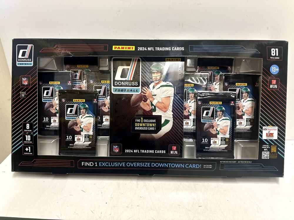 2024 Panini Donruss NFL Football Cards Cosco Box Set Oversize Downtown Card